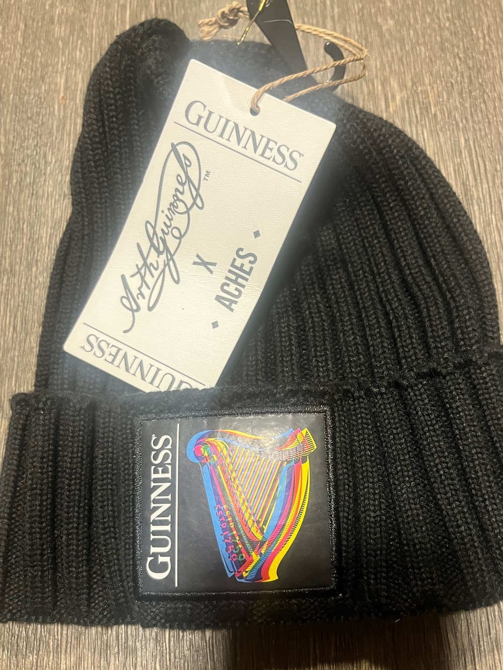 Guinness knit beanie hat